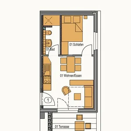Appartement Wittehuus 1
